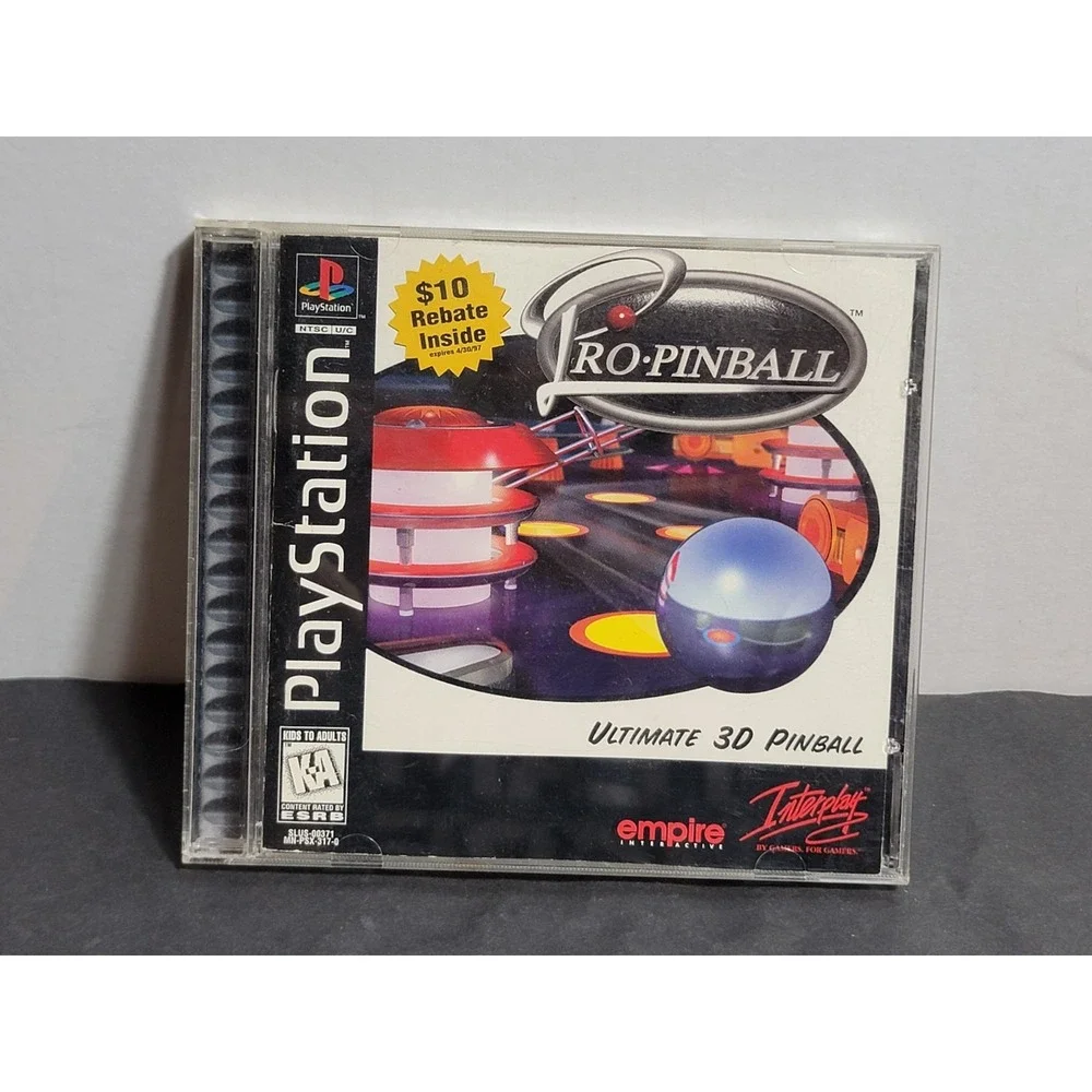 Sony PlayStation 1 PS1 Pro-Pinball Ultimate 3D Pinball SLUS-00371 Tested Working